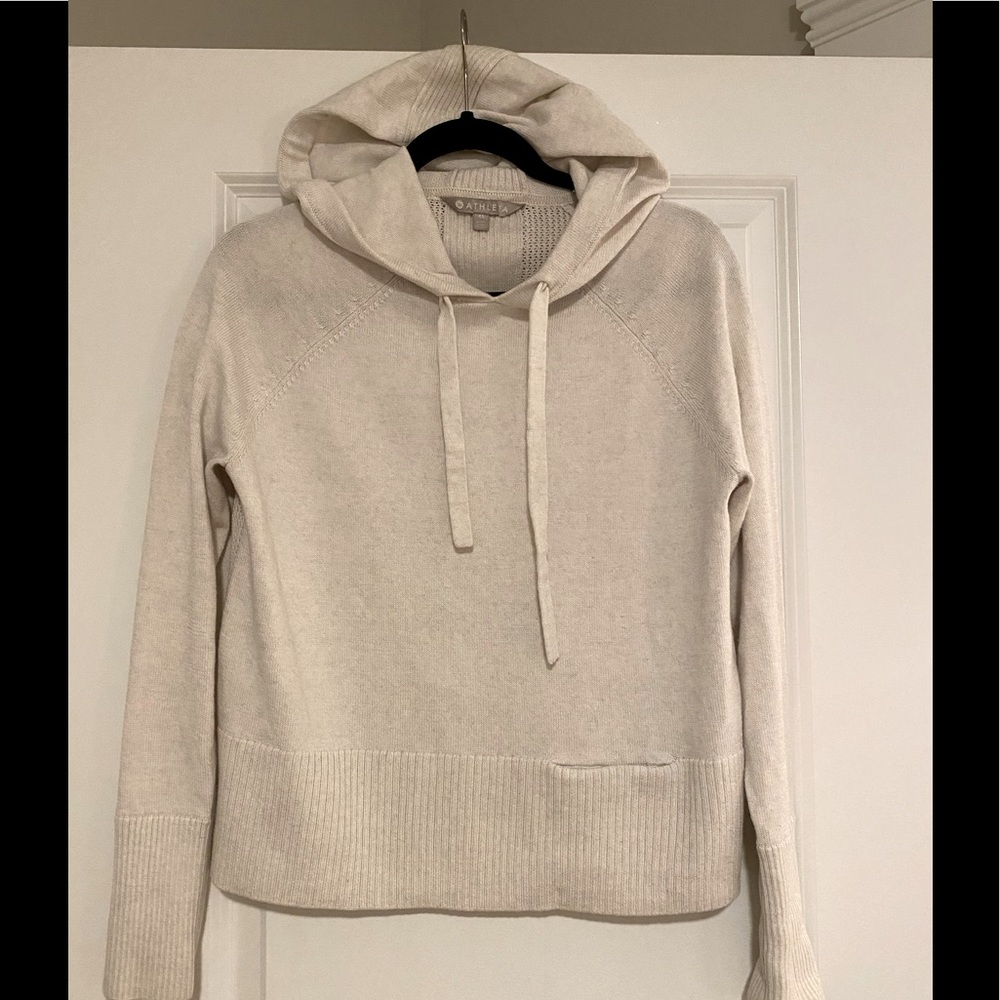 Athleta split back hooded sweater
